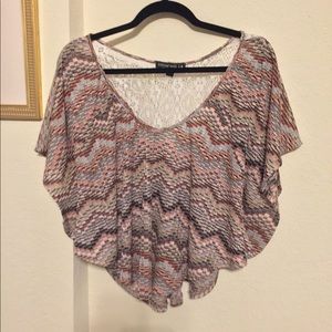 New Knitted Top with Lace Back